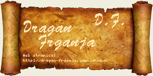 Dragan Frganja vizit kartica